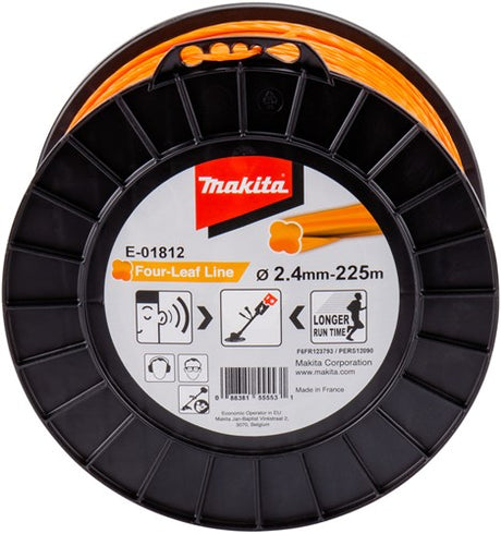 Makita tilbehør e-01812 | klippeline | 2,4x225m | orange - e-01812