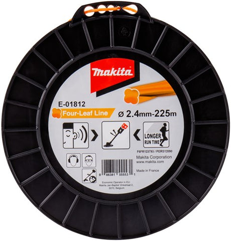 Makita tilbehør e-01812 | klippeline | 2,4x225m | orange - e-01812