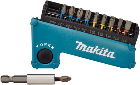 Makita tilbehør e-03573 | slagskruetrækker bit sæt | 11 dele | xtt indvirkning premierminister b-30754 - e-03573
