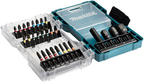 Makita tilbehør e-07048 | bit sæt | magnet | 28 stk - e-07048