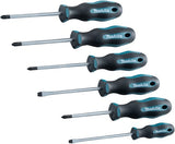 Makita tilbehør Makita E-10528 skruetrækkersæt 6-delt SL4 SL5.5 PH1 PH2 PZ1 PZ2