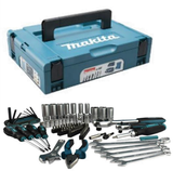 Makita tilbehør e-11542 | værktøjssæt | makpac kuffert | 87 styk - e-11542