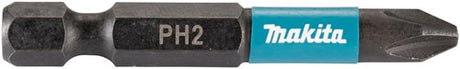 Imp Makita tilbehør e-12407 slagdrev bit | ph2x50mm | x actblack | 10 stk - e-12407