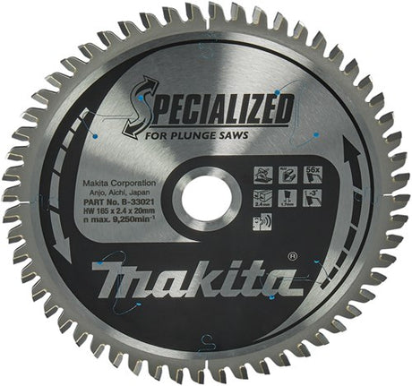 Makita tilbehør dyksavklinge | aluminium | 165x20x2,4 56t -3g - b-33021