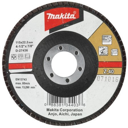 Makita tilbehør lamelsliber. 125x22 k40 - d-27486