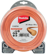 Makita tilbehør klippelinje 2,4 mm x 87 m rund | orange - e-02761