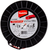 Makita tilbehør klippelinje 2,7x180m rød - e-01840 - e-01840