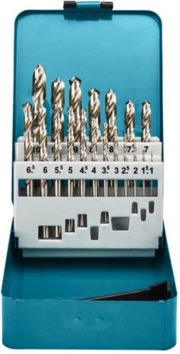 Makita tilbehør metalboresæt | 19 dele | hss-g - d-54025 - d-54025