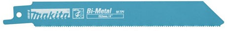 Makita tilbehør makita b-05169 frem- og tilbagegående savklinger - 152 x 1,4 mm - metal (5 stk)
