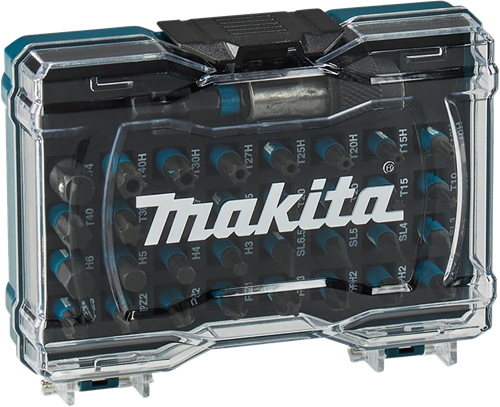 Makita tilbehør skruetrækker bit sæt 33-delt - e-12441 e-12441