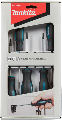 Makita tilbehør Makita E-13530 skruetrækkersæt 5-delt Torx