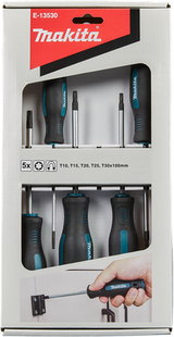 Makita tilbehør Makita E-13530 skruetrækkersæt 5-delt Torx