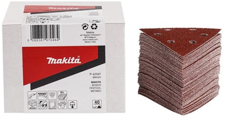 Makita tilbehør slibeark 3-k k80 rød v. - p-42612 - p-42612