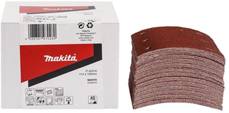 Makita tilbehør slibeark k240 114x102 rød - p-42488 - p-42488