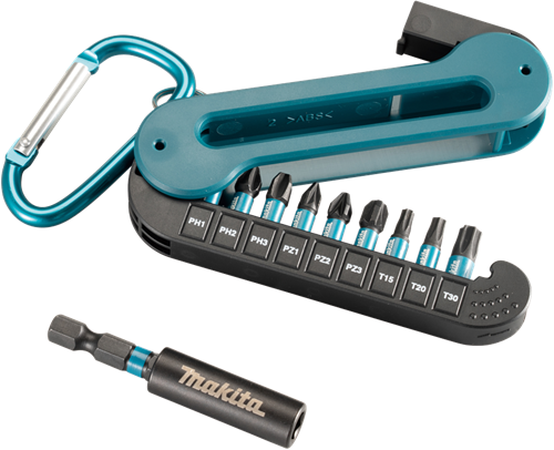 Makita tilbehør slagskruetrækker bit sæt 10 dele - e-12005 - e-12005