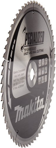Makita accessoires cirkelzaagblad hout (noest spijker) | embedded tip 355x30x3,0 60t 18g - b-09547 - b-09547