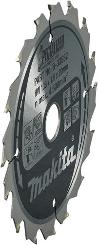 Makita tilbehør rundsavklinge | træ | 136x20x1,5 16t 20g - b-33532