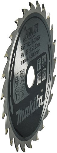 Makita tilbehør rundsavklinge | træ | 136x20x1,5 24t 20g - b-33629