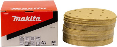 Makita tilbehør slibeskive gul diameter 150mm korn 120 - b-39344