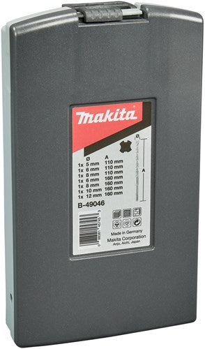 Makita tilbehør p2s: sds-plus 7-delt sæt - b-49046