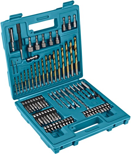 Makita tilbehør 75-delt bore- og skruetrækkerbitssæt - b-49373
