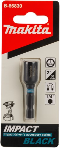 Imp Makita tilbehør dopsl 8x50mm 1 4 blk magn - b-66830 - b-66830