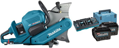 Makita ce001gl204 | xgt 2x40v max skæresav | 355 mm | 8,0 ah (2 stk) | duo hurtigoplader | i æske mbox ce001gl204