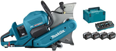 Makita ce001gl402 | xgt 2x40 v max skæresav | 355 mm | 8,0 ah (4 stk) | duo hurtigoplader | i boks mbox - ce001gl402