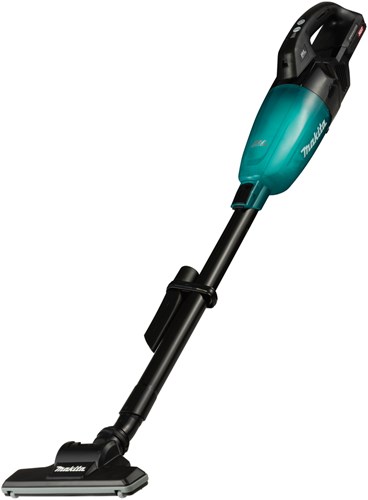 Makita cl001gz04 | stavstøvsuger | 40v maks. | sort version med blå gennemsigtig kapsel | krop | uden batterier og oplader