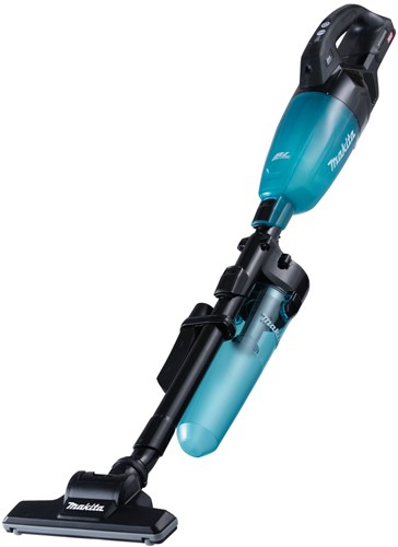 Makita cl001gz21 | stavstøvsuger | 40v maks. | sort version med blå gennemsigtig kapsel | med cyklonstøvsamler | krop | uden batterier og oplader - cl001gz21
