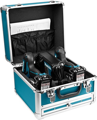Makita clx224sax1 combo sæt - akku boremaskine df333 + slagskruetrækker td110 12v 2.0ah li-ion - clx224sax1