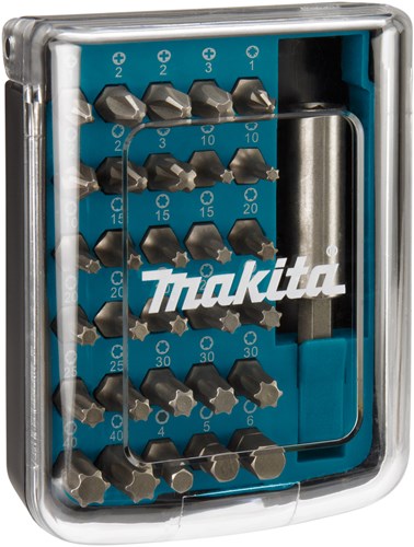 Makita tilbehør d-34936 | skruetrækker bit sæt | 31 dele - d-34936
