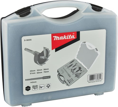 Makita tilbehør cylinderhovedboresæt 7-delt - d-36005 d-36005