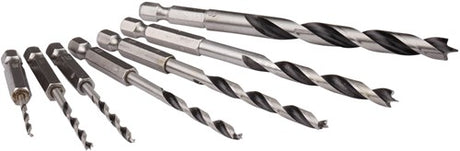 Makita tilbehør d-62371 træspiralboresæt 7-delt 1 4'' - d-62371