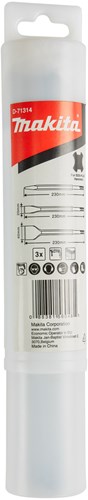 Makita tilbehør mejselsæt 3-delt - d-71314 - d-71314