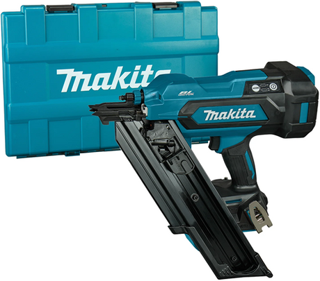 Makita dbn900zk 18v batteri konstruktion sømpistol enkelt skud + hurtig ild | 50-90 mm - basiskrop i kuffert - dbn900zk