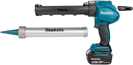Makita dcg180rtex batteri 18v lim og fugepistol med patronholder 300 ml og 600 ml