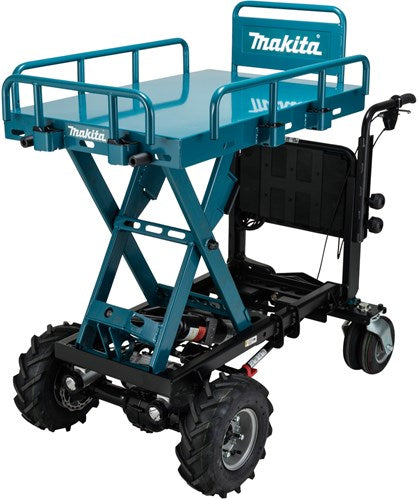 Makita dcu601z lxt 2x18 v batteritransporter med sakseløft | uden batteri og oplader | i kasse - dcu601z