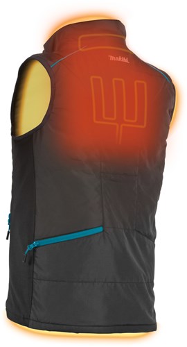Makita dcv202z3xl opvarmet vest xxxl | uden batterier og oplader | inklusive jakkeadapter | i æske - dcv202z3xl