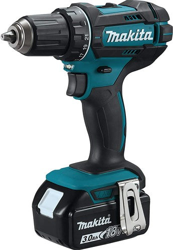 Makita ddf482rfj 18v bore-/skruetrækker 3,0 ah batteri (2 stk), hurtiglader, mbox