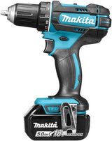 Makita ddf482rtj 18v bore-/skruetrækker 5,0 ah batteri (2 stk), hurtiglader, mbox - ddf482rtj