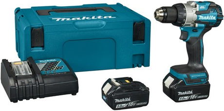 Makita ddf489rtj | batteridrevet skruetrækker | sæt | 18v | 2x 5,0ah | li-ion i mbox