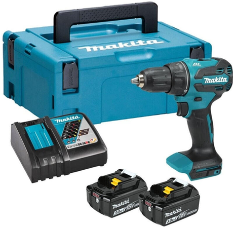 Makita ddf490rfj | akku boremaskine | børsteløs | 18v | 3,0ah | i m-boks - ddf490rfj