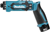 Makita df012dse 7,2v bore-/skruetrækker 1,5 ah batteri (2 stk), oplader, kuffert - df012dse