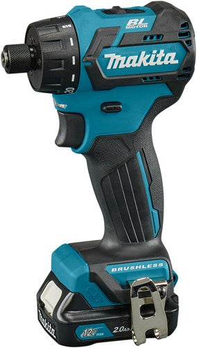 Makita df032dsaj 10,8v bore-/skruetrækker 2,0 ah batteri (2 stk), oplader, mbox - df032dsaj