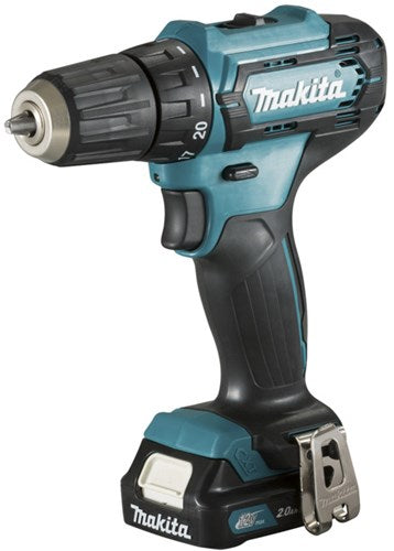 Makita df333dsaj bore-/skruemaskine | 12v max (10,8v) 2,0ah li-ion glidende batteri - df333dsaj