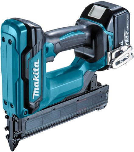 Makita dfn350rtj mini brad sømpistol | 18v | 2 x 5,0ah li-ion | i mbox