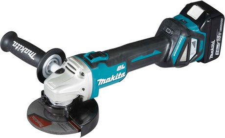 Makita dga511rtj 18v vinkelsliber 125mm | 18v 5.0ah li-ion i m-boks