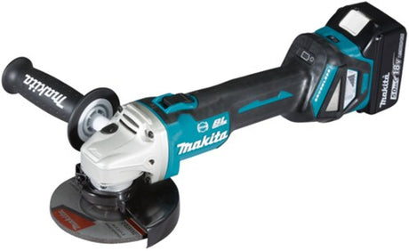 Makita dga513rtj 18v vinkelsliber 125mm | inklusiv batterier og lader i m-boks