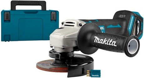 Makita dga518zju 18v vinkelsliber 125mm med aws | uden batterier og lader i m-boks